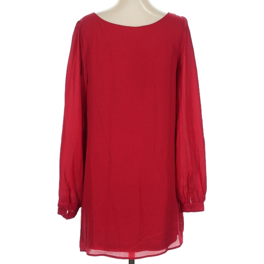 Lulus Cranberry Red Mini Dress Small - Picture 7 of 8